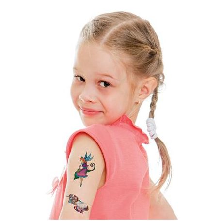 AVERY ZWECKFORM Matrica, tetoválás, 1 ív, 76x120 mm, AVERY ZWECKFORM, "Z-Design No.56390",  tündérek