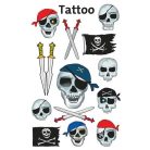 AVERY ZWECKFORM Matrica, tetoválás, 1 ív, 76x120 mm, AVERY ZWECKFORM, "Z-Design No.56632", kalóz halálfejek kardokkal