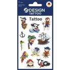 AVERY ZWECKFORM Matrica, tetoválás, 1 ív, 76x120 mm, AVERY ZWECKFORM, "Z-Design No.56683", kalózok