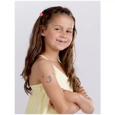 AVERY ZWECKFORM Matrica, tetoválás, 1 ív, 76x120 mm, AVERY ZWECKFORM, "Z-Design No.56691", színes virágok