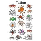 AVERY ZWECKFORM Matrica, tetoválás, 1 ív, 76x120 mm, AVERY ZWECKFORM, "Z-Design No.56693", pókok