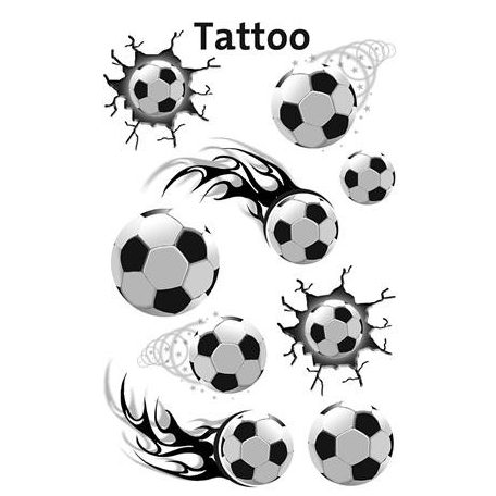 AVERY ZWECKFORM Matrica, tetoválás, 1 ív, 76x120 mm, AVERY ZWECKFORM, "Z-Design No.56740", focilabda