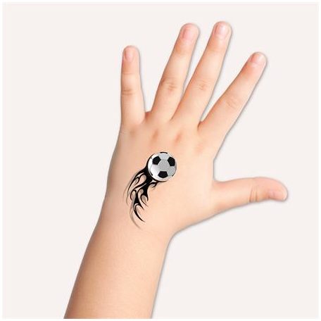 AVERY ZWECKFORM Matrica, tetoválás, 1 ív, 76x120 mm, AVERY ZWECKFORM, "Z-Design No.56740", focilabda