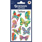 AVERY ZWECKFORM Matrica, tetoválás, 1 ív, 76x120 mm, AVERY ZWECKFORM, "Z-Design No.56742", pillangók