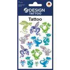 AVERY ZWECKFORM Matrica, tetoválás, 1 ív, 76x120 mm, AVERY ZWECKFORM, "Z-Design No.56751", sárkányok