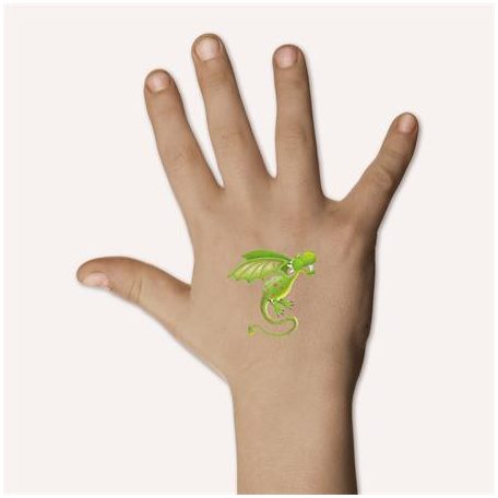 AVERY ZWECKFORM Matrica, tetoválás, 1 ív, 76x120 mm, AVERY ZWECKFORM, "Z-Design No.56751", sárkányok