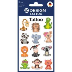   AVERY ZWECKFORM Matrica, tetoválás, 1 ív, 76x120 mm, AVERY ZWECKFORM, "Z-Design No.56761", állatok