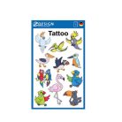 AVERY ZWECKFORM Matrica, tetoválás, 1 ív, 76x120 mm, AVERY ZWECKFORM, "Z-Design No.56762", madarak