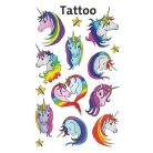 AVERY ZWECKFORM Matrica, tetoválás, 1 ív, 76x120 mm, AVERY ZWECKFORM, "Z-Design No.56767",  unikornisok