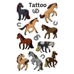   AVERY ZWECKFORM Matrica, tetoválás, 1 ív, 76x120 mm, AVERY ZWECKFORM, "Z-Design No.56769",  lovak