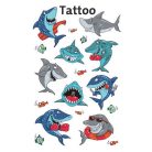 AVERY ZWECKFORM Matrica, tetoválás, 1 ív, 76x120 mm, AVERY ZWECKFORM, "Z-Design No.56770",  cápák