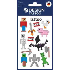   AVERY ZWECKFORM Matrica, tetoválás, 1 ív, 76x120 mm, AVERY ZWECKFORM, "Z-Design No.56771",  Pixel formák