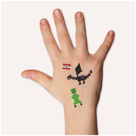 AVERY ZWECKFORM Matrica, tetoválás, 1 ív, 76x120 mm, AVERY ZWECKFORM, "Z-Design No.56771",  Pixel formák