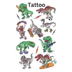   AVERY ZWECKFORM Matrica, tetoválás, 1 ív, 76x120 mm, AVERY ZWECKFORM, "Z-Design No.56772",  dínók