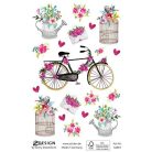 AVERY ZWECKFORM Matrica, papír, 3 ív, 76x120 mm, AVERY ZWECKFORM, "Z-Design No.56891", virágok