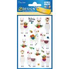 AVERY ZWECKFORM Matrica, műanyag, 1 ív, 76x120 mm, AVERY ZWECKFORM, "Z-Design No.57294", csillámos láma