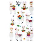 AVERY ZWECKFORM Matrica, műanyag, 1 ív, 76x120 mm, AVERY ZWECKFORM, "Z-Design No.57294", csillámos láma