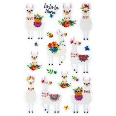   AVERY ZWECKFORM Matrica, műanyag, 1 ív, 76x120 mm, AVERY ZWECKFORM, "Z-Design No.57294", csillámos láma