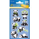 AVERY ZWECKFORM Matrica, műanyag, 1 ív, 76x120 mm, AVERY ZWECKFORM, "Z-Design No.57297", panda