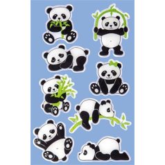   AVERY ZWECKFORM Matrica, műanyag, 1 ív, 76x120 mm, AVERY ZWECKFORM, "Z-Design No.57297", panda