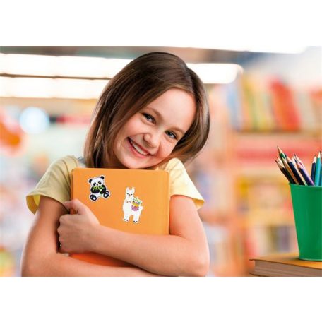 AVERY ZWECKFORM Matrica, műanyag, 1 ív, 76x120 mm, AVERY ZWECKFORM, "Z-Design No.57297", panda