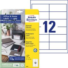   AVERY ZWECKFORM Etikett, univerzális, 97x42,3 mm, AVERY ZWECKFORM, 120 etikett/csomag