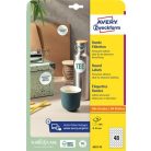 AVERY ZWECKFORM Etikett, univerzális, 30 mm, kör, AVERY ZWECKFORM, 480 etikett/csomag