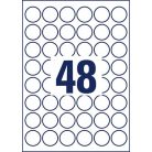 AVERY ZWECKFORM Etikett, 30 mm, kör, eltávolítható, AVERY ZWECKFORM, 480 etikett/csomag