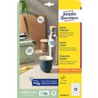 AVERY ZWECKFORM Etikett, 60 mm, kör, eltávolítható, AVERY ZWECKFORM, 120 etikett/csomag