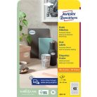 AVERY ZWECKFORM Etikett, univerzális, 40x20 mm, ovális, AVERY ZWECKFORM, 480 etikett/csomag