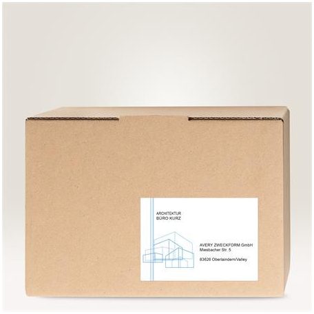 AVERY ZWECKFORM Etikett, univerzális, 210x148 mm, AVERY ZWECKFORM, "Sparpack", 130 etikett/csomag