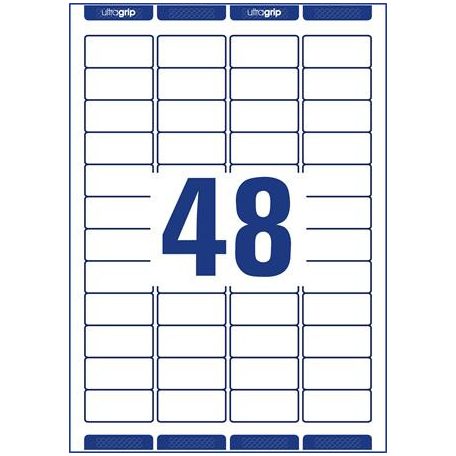 AVERY ZWECKFORM Etikett, univerzális, 45,7x21,2 mm, extra erős, AVERY ZWECKFORM, 480 etikett/csomag