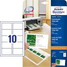 AVERY ZWECKFORM Névjegykártya, 85x54 mm, 200 g, mikroperforált, AVERY ZWECKFORM, 250 db/csomag