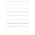 AVERY ZWECKFORM Ruhacímke, műanyag, iskolai, 45x13 mm, kézzel írható, AVERY ZWECKFORM, fehér, 36 címke/csomag