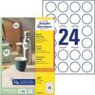 AVERY ZWECKFORM Etikett, univerzális, 40 mm, kör, AVERY ZWECKFORM, 2400 etikett/csomag