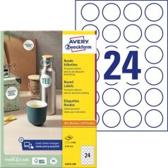   AVERY ZWECKFORM Etikett, univerzális, 40 mm, kör, AVERY ZWECKFORM, 2400 etikett/csomag