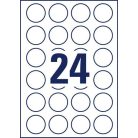 AVERY ZWECKFORM Etikett, univerzális, 40 mm, kör, AVERY ZWECKFORM, 2400 etikett/csomag