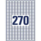AVERY ZWECKFORM Etikett, univerzális, eltávolítható, 17,8x10 mm, AVERY ZWECKFORM, 8100 etikett/csomag