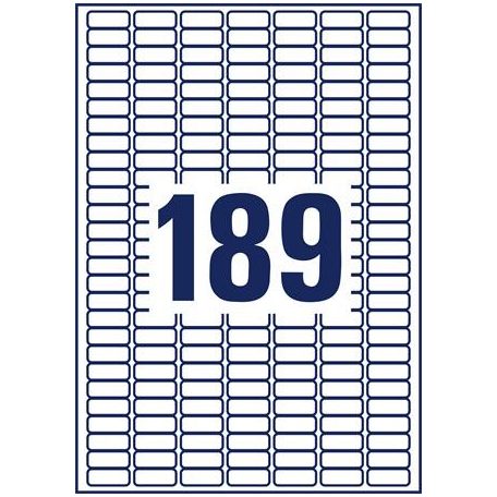 AVERY ZWECKFORM Etikett, univerzális, eltávolítható, 25,4x10 mm, AVERY ZWECKFORM, 9450+2835 etikett/csomag