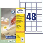 AVERY ZWECKFORM Etikett, univerzális, eltávolítható, 45,7x21,2 mm, AVERY ZWECKFORM, 4800 etikett/csomag