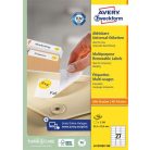 AVERY ZWECKFORM Etikett, univerzális, eltávolítható, 63,5x29,6 mm, AVERY ZWECKFORM, 2700 etikett/csomag