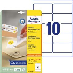   AVERY ZWECKFORM Etikett, univerzális, eltávolítható, 96x50,8 mm, AVERY ZWECKFORM, 300 etikett/csomag