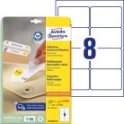 AVERY ZWECKFORM Etikett, univerzális, eltávolítható, 96x63,5 mm, AVERY ZWECKFORM, 240 etikett/csomag