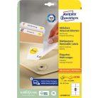 AVERY ZWECKFORM Etikett, univerzális, eltávolítható, 96x63,5 mm, AVERY ZWECKFORM, 240 etikett/csomag