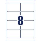 AVERY ZWECKFORM Etikett, univerzális, eltávolítható, 96x63,5 mm, AVERY ZWECKFORM, 240 etikett/csomag