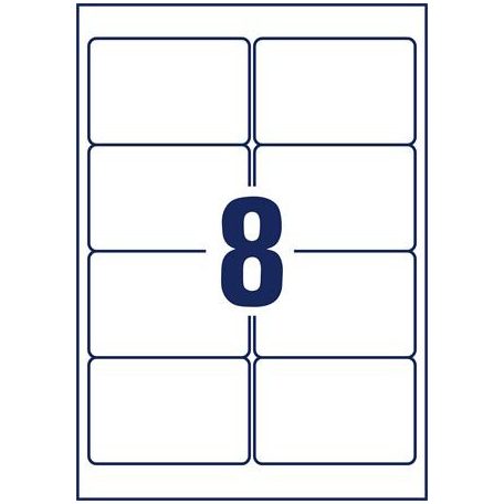 AVERY ZWECKFORM Etikett, univerzális, eltávolítható, 96x63,5 mm, AVERY ZWECKFORM, 240 etikett/csomag