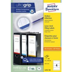   AVERY ZWECKFORM Iratrendező etikett, univerzális, 61x192 mm, AVERY ZWECKFORM, 400 etikett/csomag