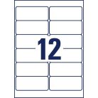 AVERY ZWECKFORM Etikett, 99,1x42,3 mm, poliészter, AVERY ZWECKFORM, átlátszó, 300 etikett/csomag