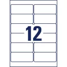 AVERY ZWECKFORM Etikett, 99,1x42,3 mm, poliészter, időjárásálló, AVERY ZWECKFORM, fehér, 240 etikett/csomag