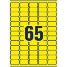 AVERY ZWECKFORM Etikett, univerzális, 38,1x 21,2mm, eltávolítható, kerekített sarkú, AVERY ZWECKFORM, 1300 etikett/csomag, sárga